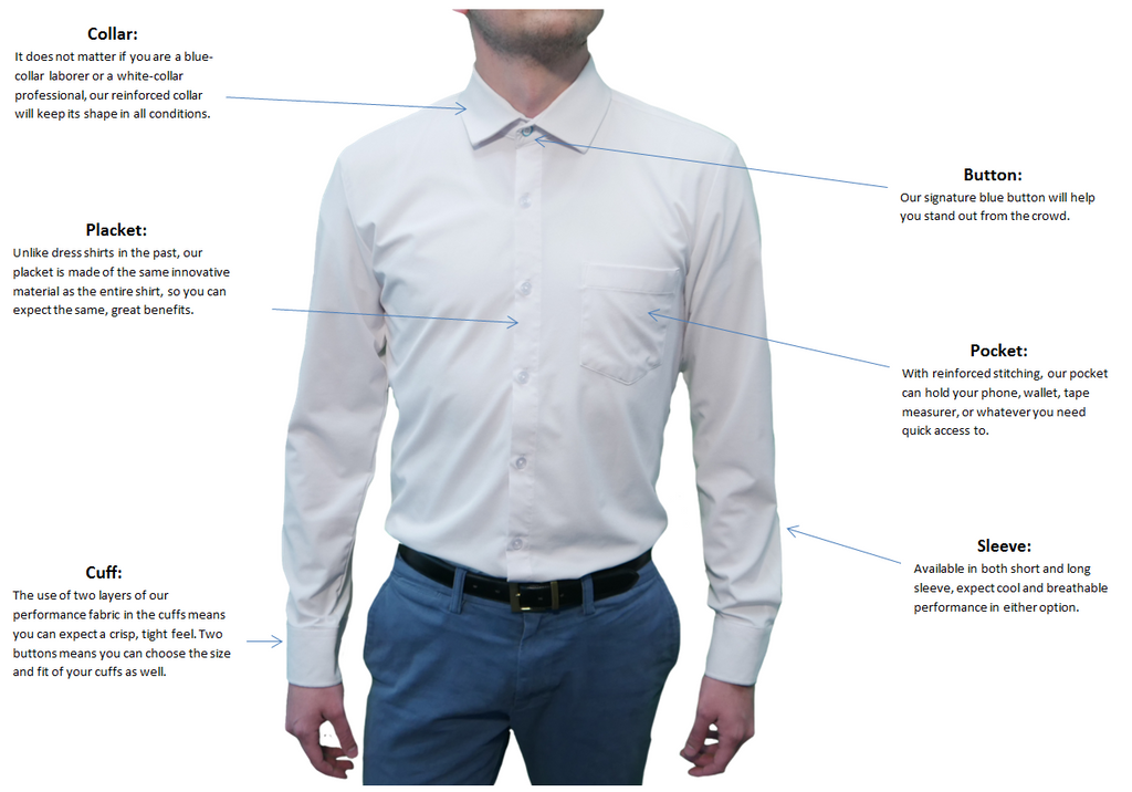 performance dress shirt